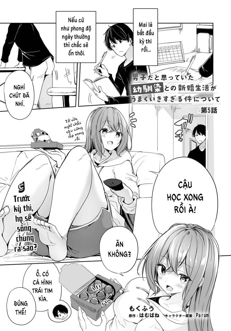 Danshi Da To Omotteita Osananajimi To No Shinkon Seikatsu Ga Umakuiki Sugiru Kudan Ni Tsuite Chương 5 Page 6