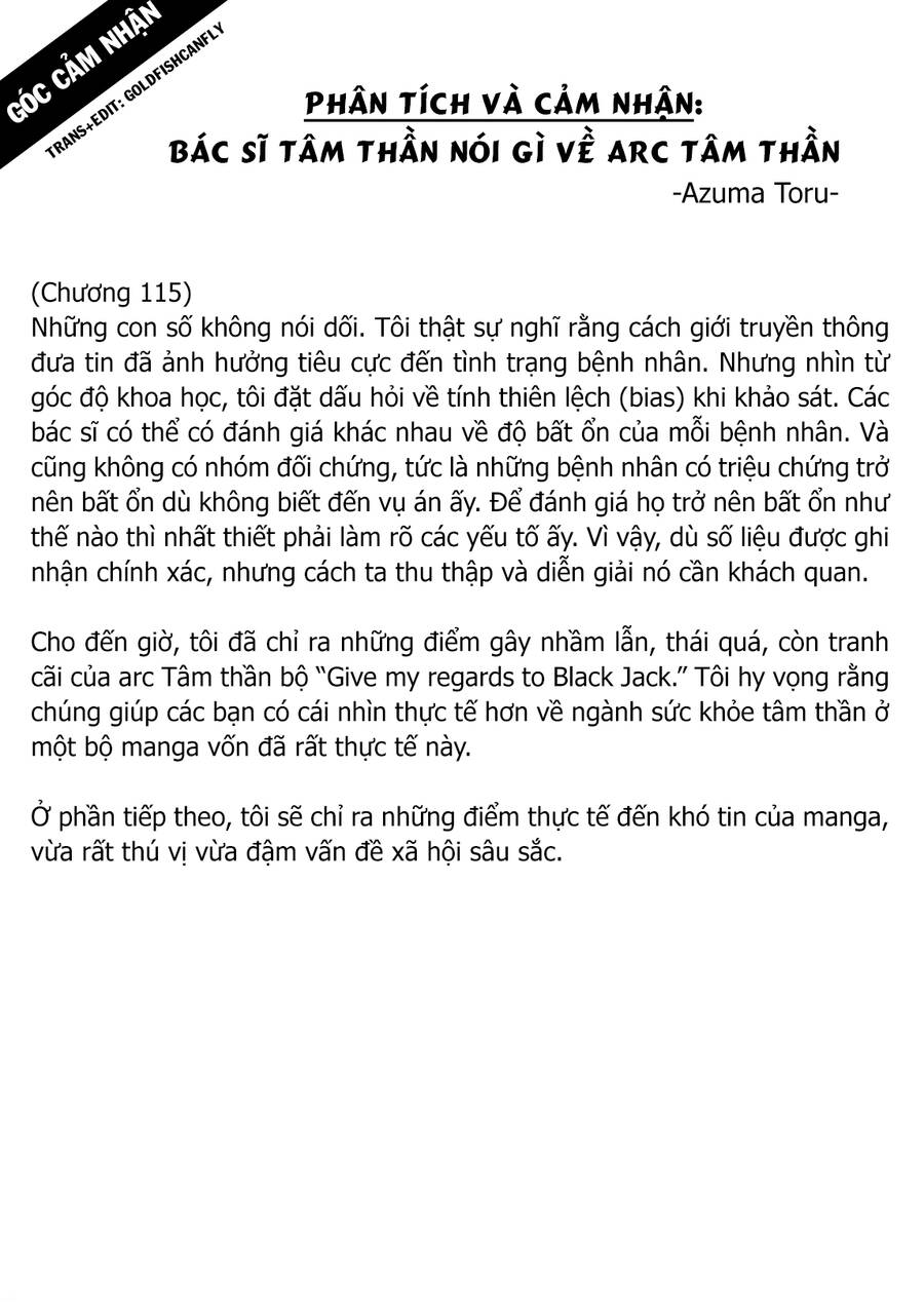 Give My Regards To Black Jack Chương 126.5 Page 26