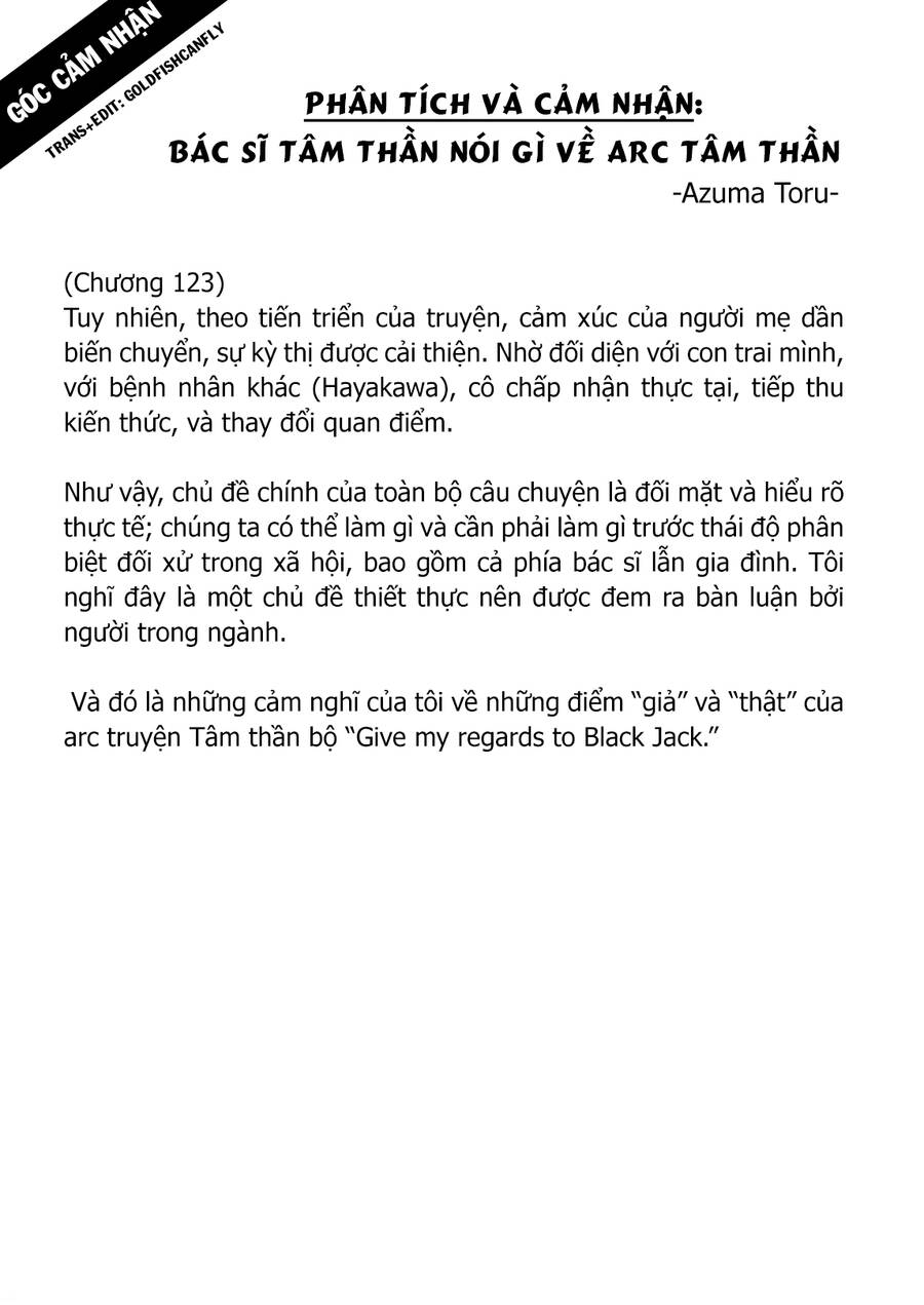 Give My Regards To Black Jack Chương 126.5 Page 50