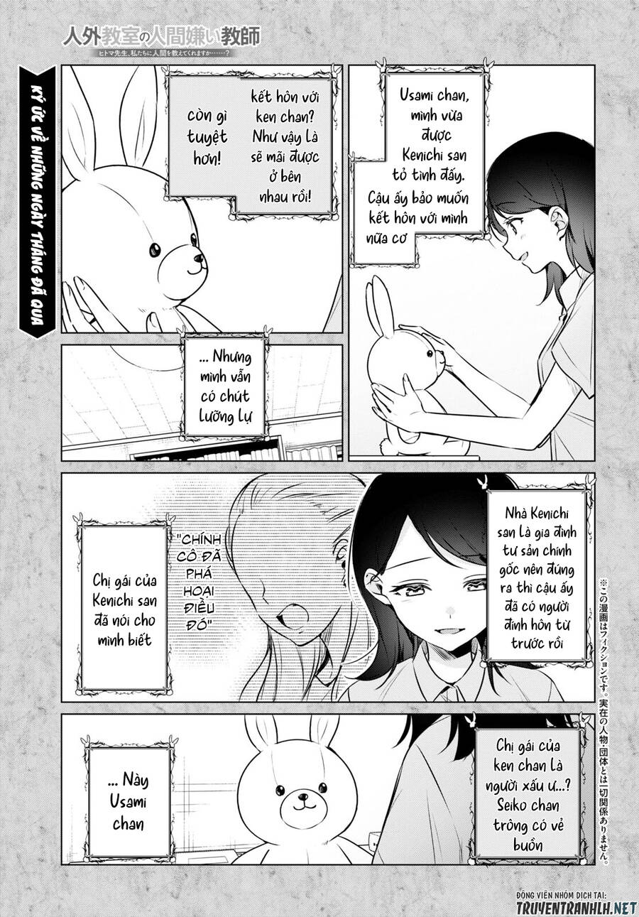 Jingai Kyoushitsu No Ningen-Girai Kyoushi: Hitoma-Sensei, Watashi-Tachi Ni Ningen O Oshiete Kuremasen Ka? Chương 7 Page 2