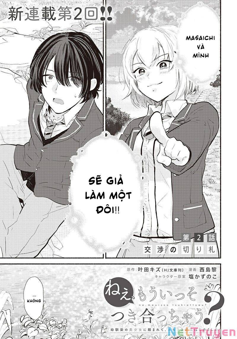 Nee, Mou Isso Tsukiacchau? Osananajimi No Bishoujo Ni Tanomarete, Camo Kareshi Hajimemashita Chương 2 Page 1