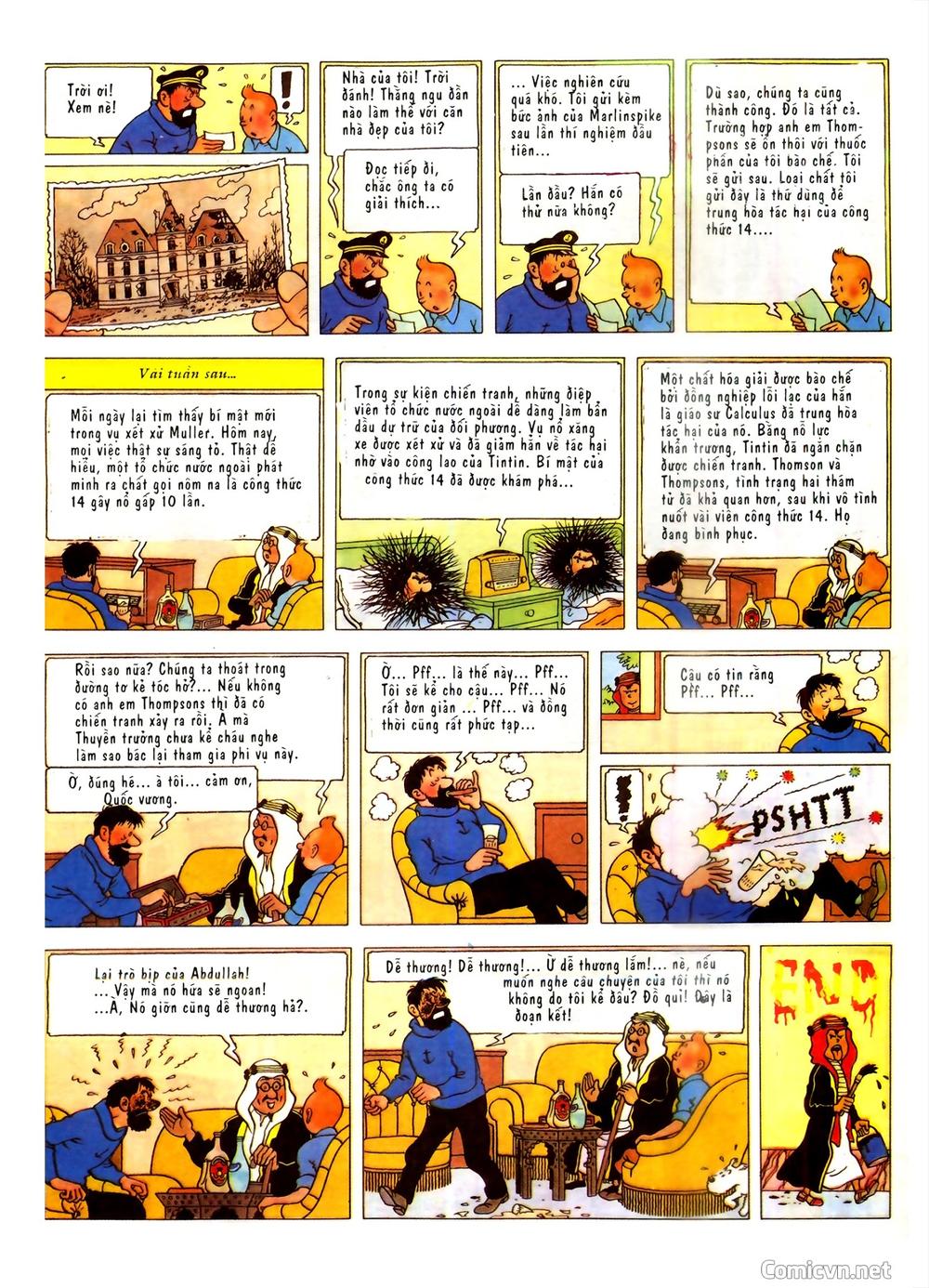 Những Cuộc Phiêu Lưu Của Tintin Chương 2 Page 32