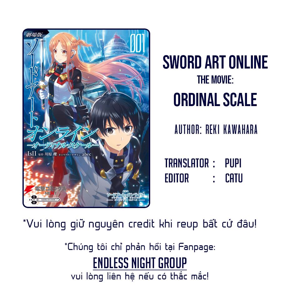 Sword Art Online – Ordinal Scale Chương 1 Page 2