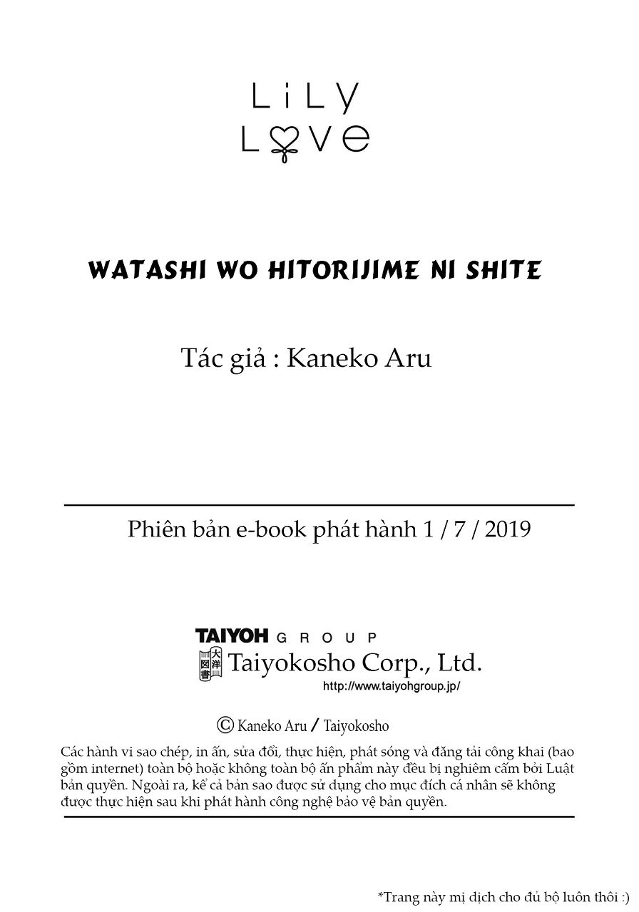 Watashi Wo Hitorijime Ni Shite Chương 2 Page 27