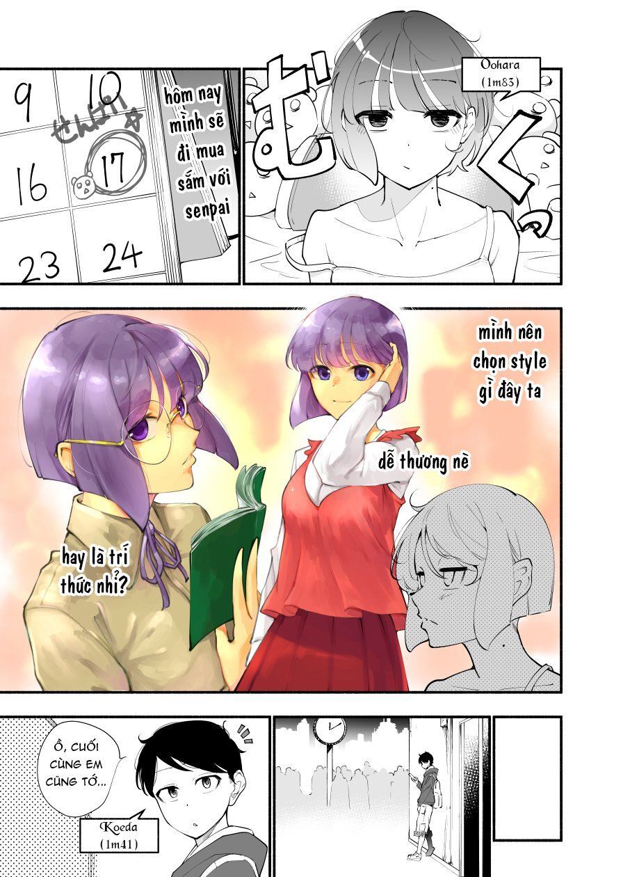 Koushinchou No Kouhai (♀) To Teishinchou No Senpai (♂) Ga Renai Ni Hatten Suru Made Chương 9 Page 2