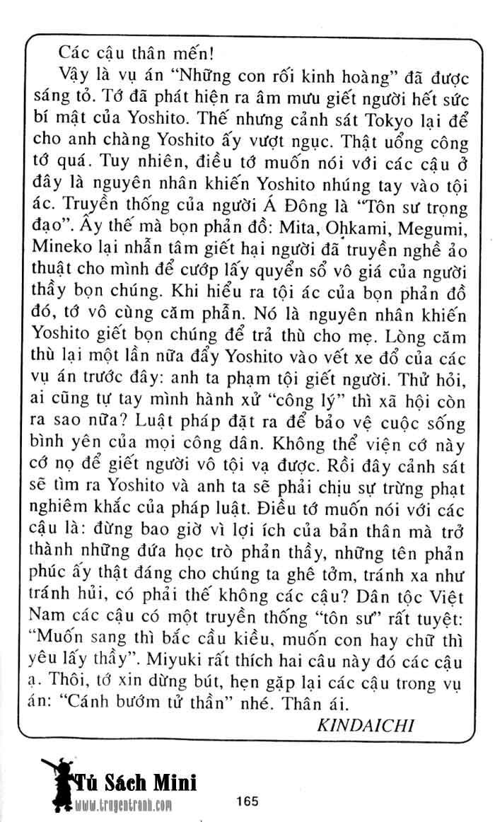 Thám Tử Kindaichi Chương 164 Page 38