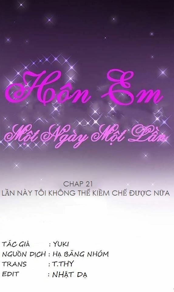 Hôn Em Một Ngày Một Lần Chương 21 Page 4