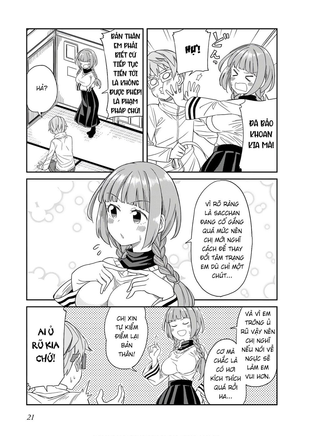 Hinomoto Sanshimai Wa Kamatte Hoshii Chương 21 Page 9