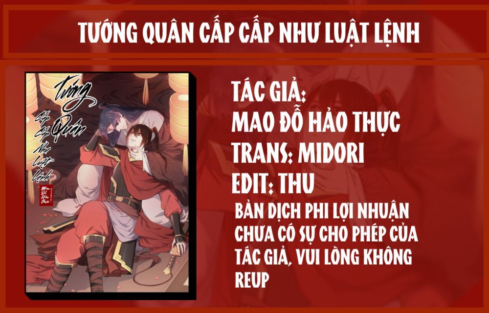 Tướng Quân Cấp Cấp Như Luật Lệnh Chương 27 Page 1