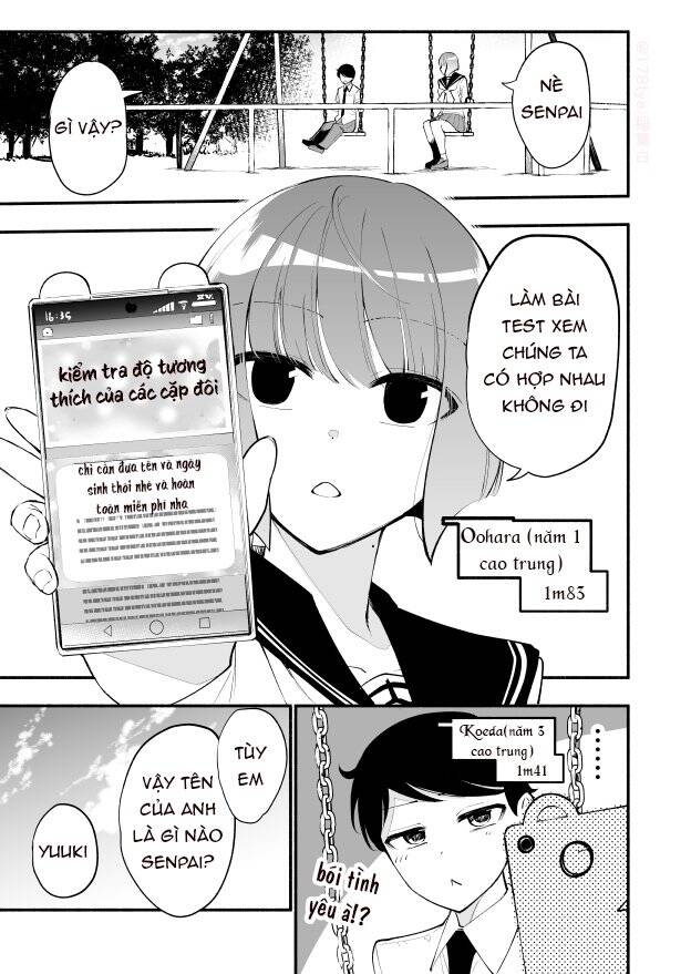 Koushinchou No Kouhai (♀) To Teishinchou No Senpai (♂) Ga Renai Ni Hatten Suru Made Chương 16 Page 2