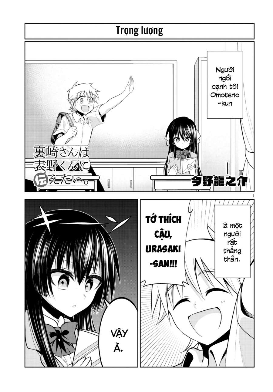 Urasaki-San Wa Omoteno-Kun Ni Tsutaetai Chương 1 Page 2