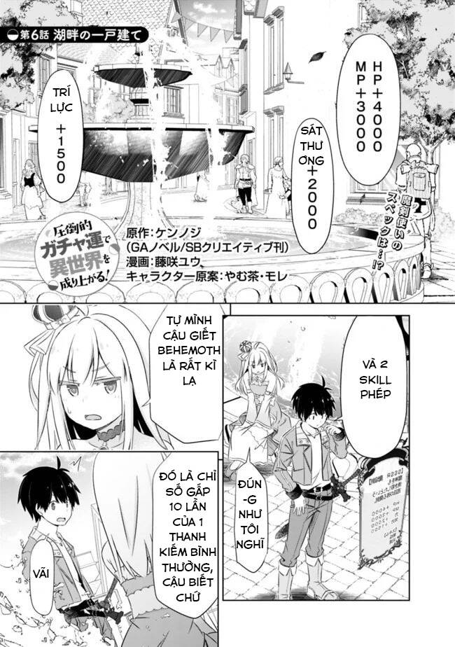 Attouteki Gacha Un De Isekai O Nariagaru! Chương 6 Page 2