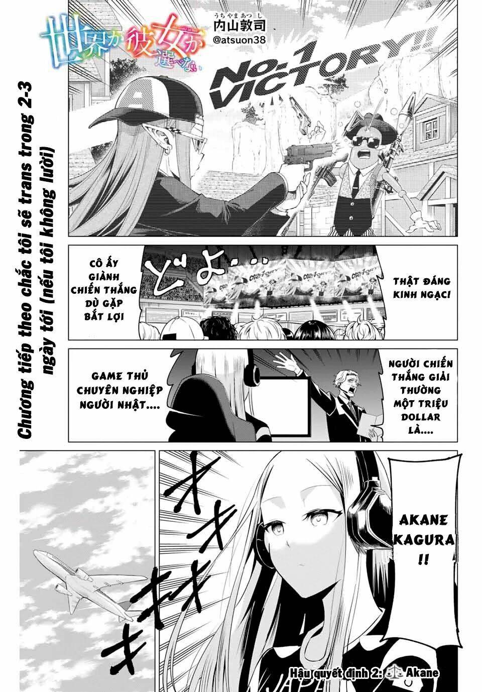 Sekai Ka Kanojo Ka Erabenai Chương 40.2 Page 2