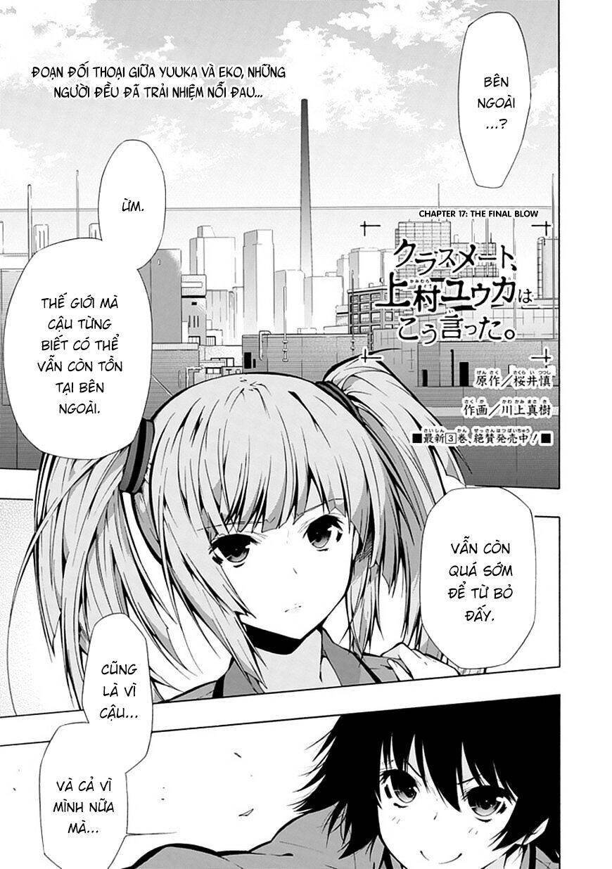 Classmate, Kamimura Yuuka Wa Kou Itta Chương 17 Page 1