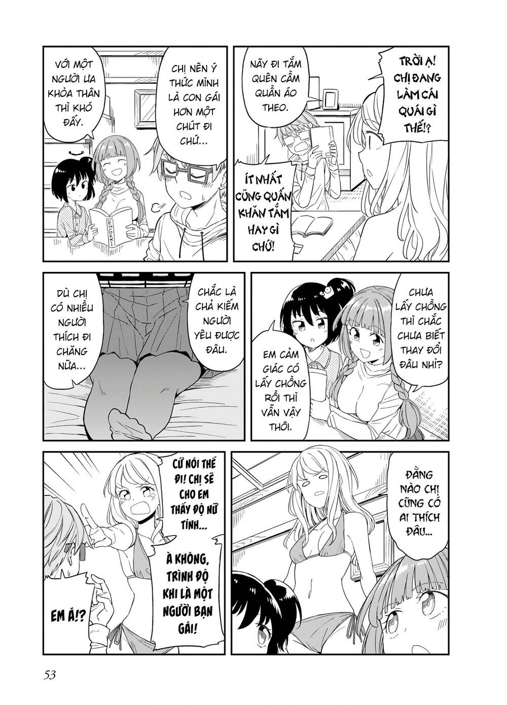 Hinomoto Sanshimai Wa Kamatte Hoshii Chương 24 Page 3