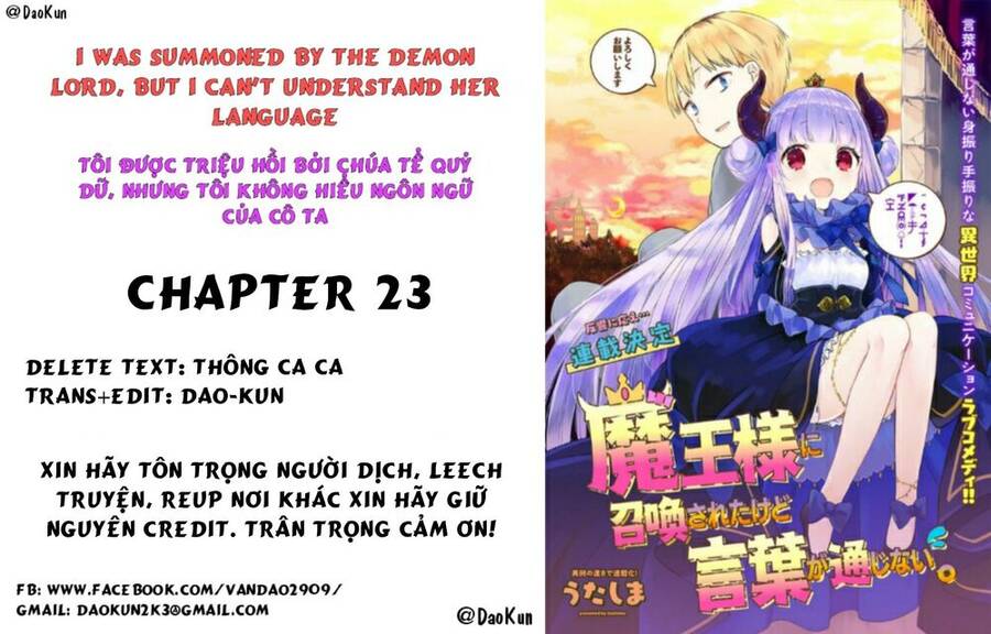 I Was Summoned By The Demon Lord, But I Can't Understand Her Languag Chương 23 Page 1