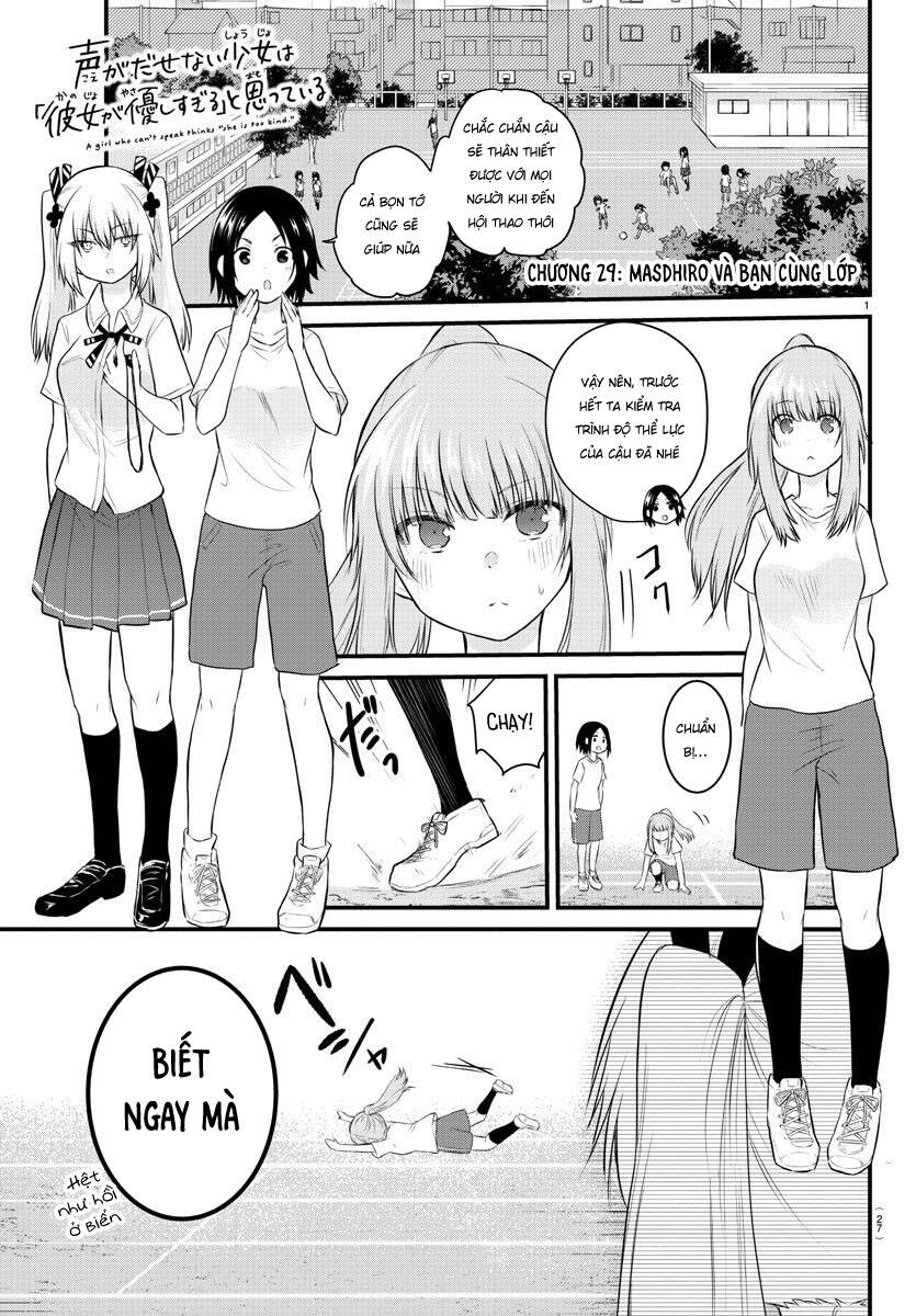 Koe Ga Dasenai Shoujo Wa "Kanojo Ga Yasashisugiru" To Omotte Iru Chương 29 Page 2