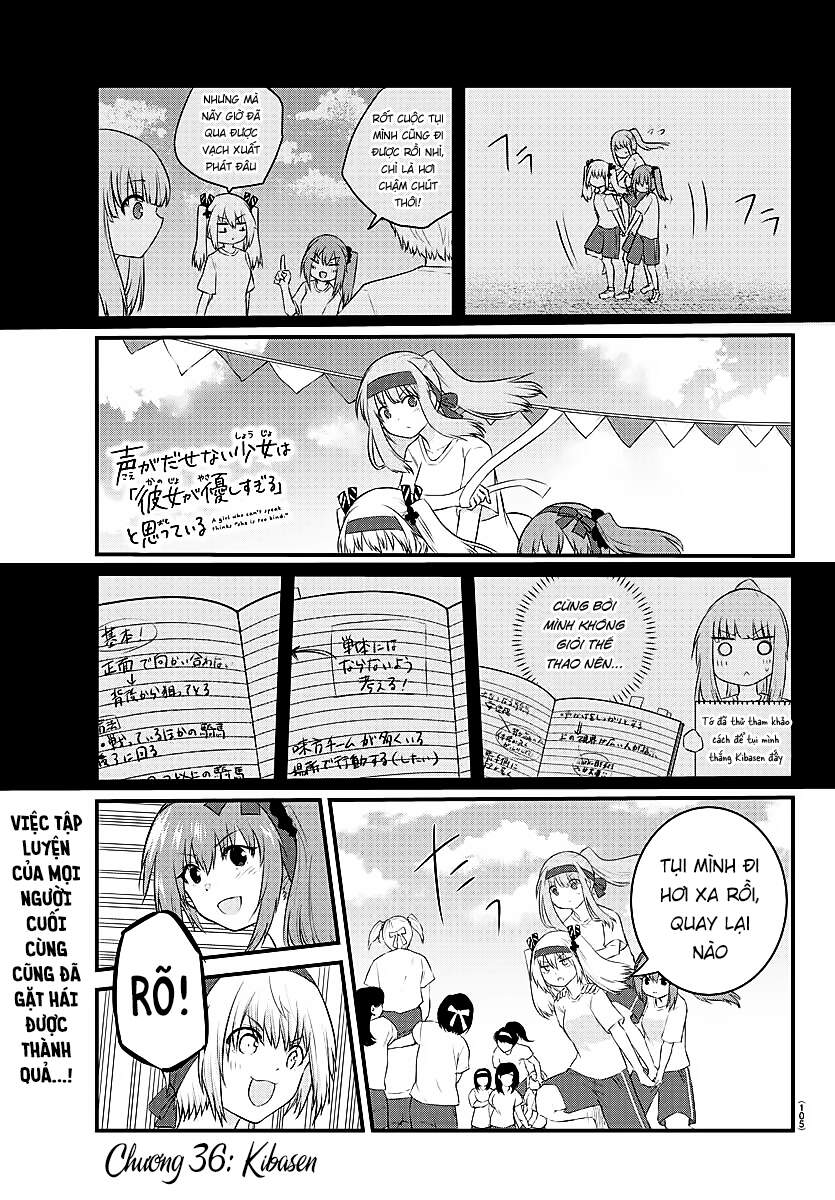 Koe Ga Dasenai Shoujo Wa "Kanojo Ga Yasashisugiru" To Omotte Iru Chương 36 Page 2