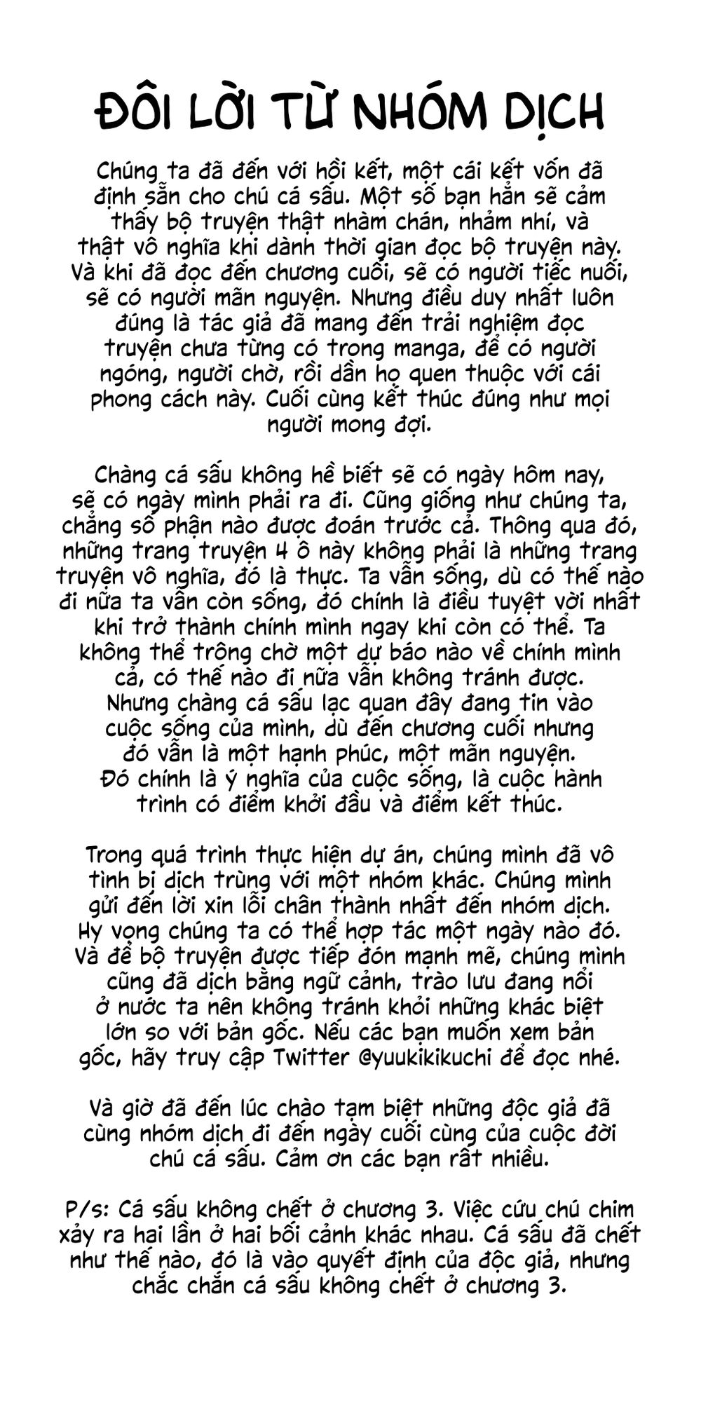 100 Ngày Nữa Con Cá Sấu Này Sẽ Chết Chương 100 - End Page 6