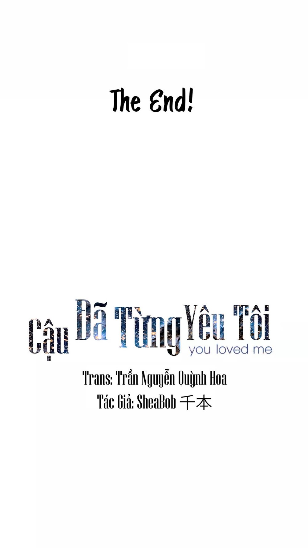 Cậu Đã Từng Yêu Tôi Chương 31 Page 73