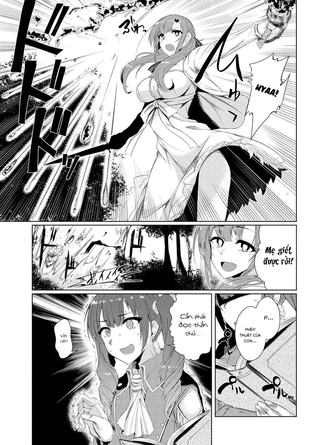 Tsuujou Kougeki Ga Zentai Kougeki De Ni-Kai Kougeki No Okaasan Wa Sukidesu Ka? Chương 12 Page 9