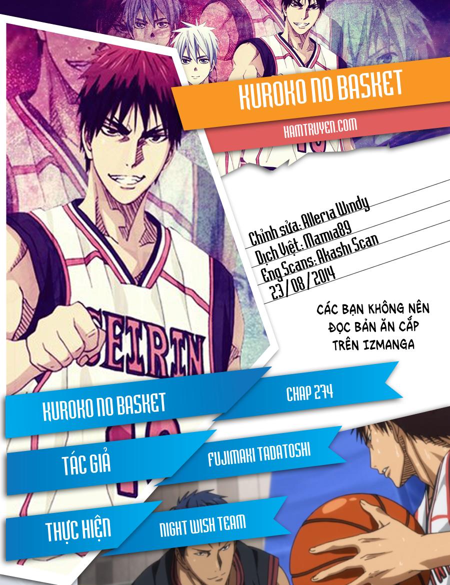 Kuroko No Basuke Chương 274 Page 1