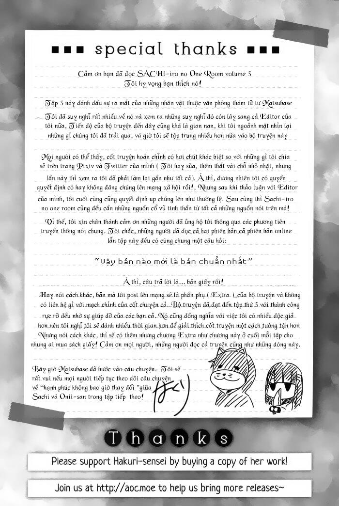 Sachiiro No One Room Chương 18.5 Page 9