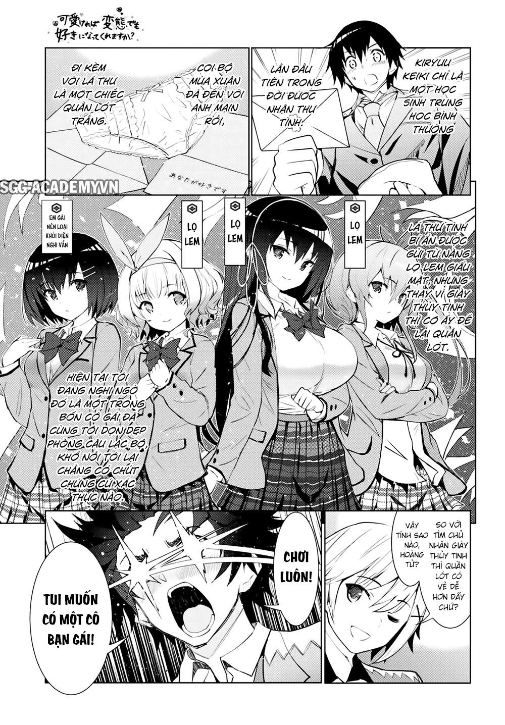 Kawaiikereba Hentai Demo Suki Ni Natte Kuremasu Ka? Chương 2 Page 4