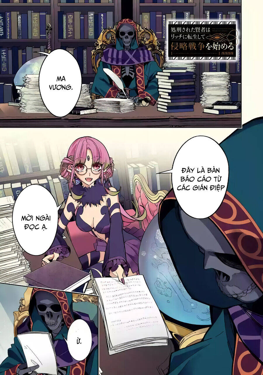 Shokei Sareta Kenja Wa Lich Ni Tensei Shite Shinryaku Sensou Wo Hajimaru Chương 41 Page 2