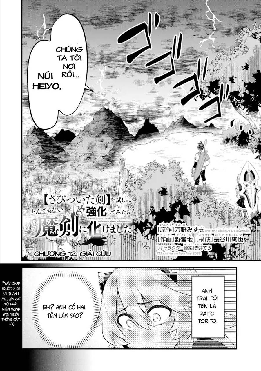 "Sabitsuita Ken" Wo Tameshi Ni Kyoukashite Mitara, Tondemonai Maken Ni Chương 12.1 Page 3