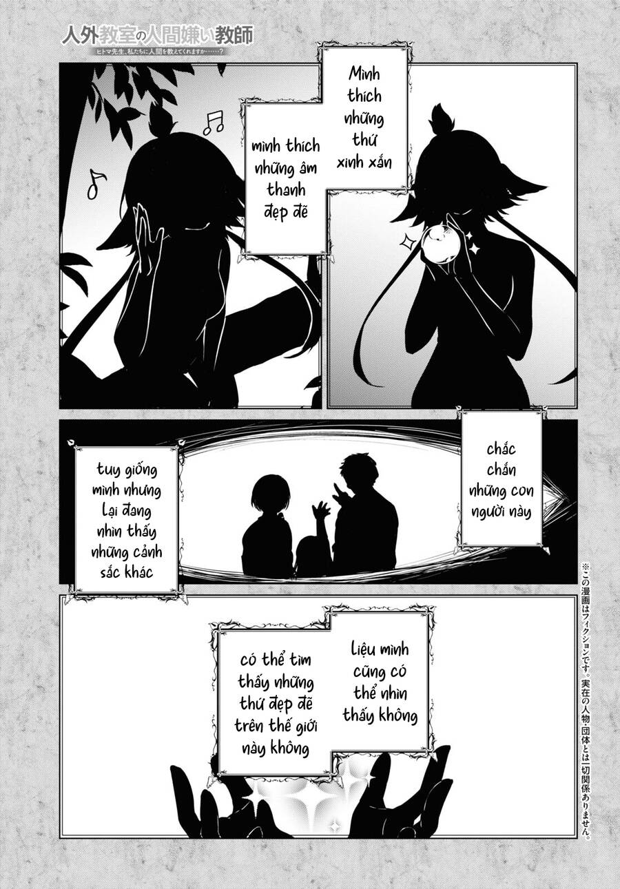 Jingai Kyoushitsu No Ningen-Girai Kyoushi: Hitoma-Sensei, Watashi-Tachi Ni Ningen O Oshiete Kuremasen Ka? Chương 9 Page 2